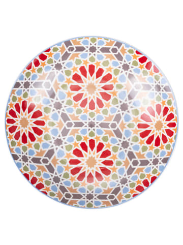 Villa d´Este 6-delige set: fruitborden "Casablanca" meerkleurig - Ø 21,5 cm