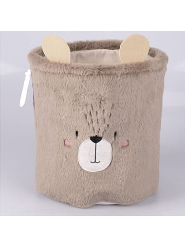 Villa d´Este Aufbewahrungskorb "Bear" in Hellbraun - (H)26 x Ø 26 cm