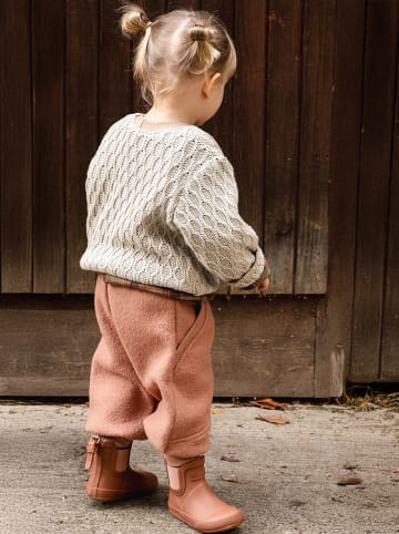 LiVi Woll-Streetjogger "Apricot" in Rosa