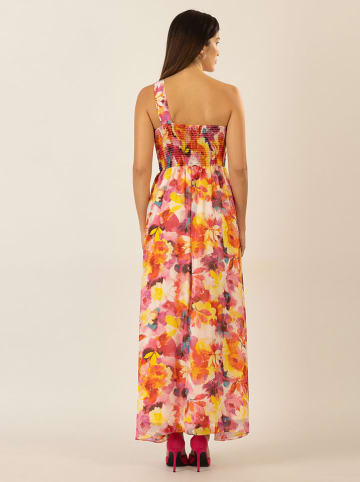 APART Kleid in Pink/ Gelb