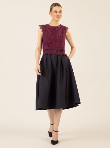 APART Spitzentop in Aubergine