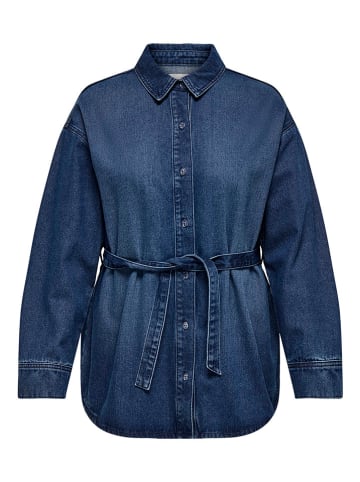 ONLY Jeansbluse in Dunkelblau