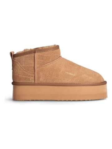 Liu Jo Leren enkelboots lichtbruin