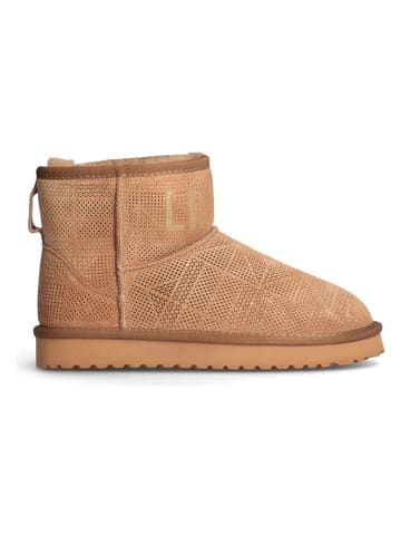 Liu Jo Leder-Boots in Hellbraun