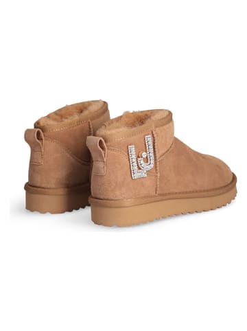 Liu Jo Leder-Boots in Hellbraun