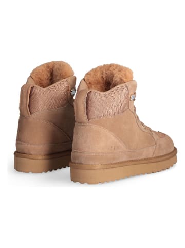 Liu Jo Leder-Winterboots in Hellbraun