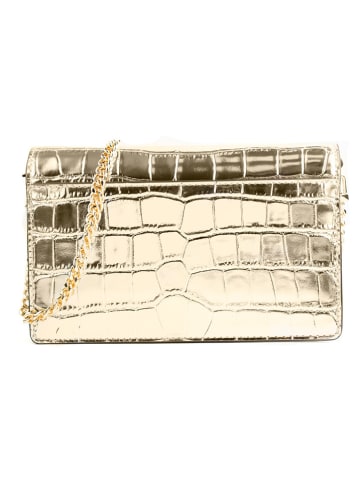 Michael Kors Skórzana torebka w kolorze złotym - 22 x 14 x 6 cm