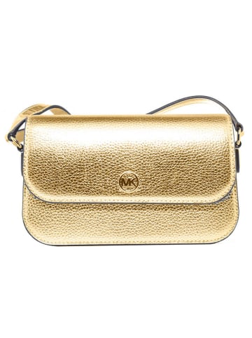 Michael Kors Skórzana torebka w kolorze złotym - 21 x 12 x 5 cm