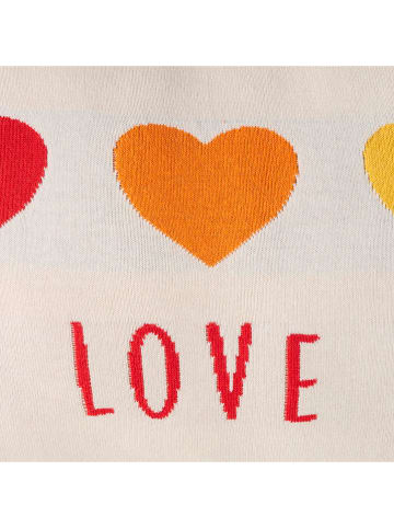 Boltze Kissen "Colove" in Creme/ Rot - (L)70 x (B)35 cm