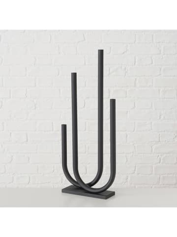 Boltze Kerzenleuchter "Tonis" in Schwarz - (H)68,8 cm