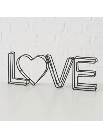 Boltze Dekoaufsteller "Love" in Schwarz - (H)10,5 cm