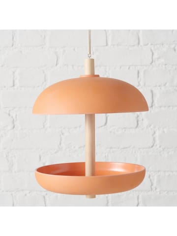 Boltze Vogelfutterstation "Giardino" in Orange - (H)29 x Ø 21 cm