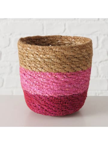 Boltze 2er-Set: Körbe "Rosaly" in Hellbraun/ Rosa