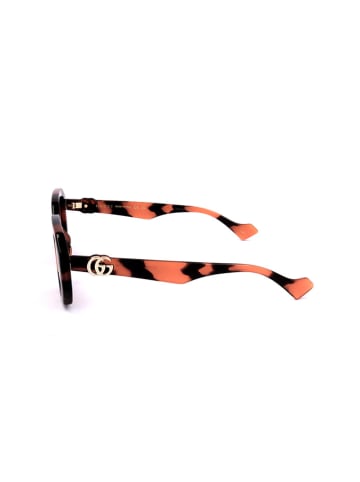 Gucci Dameszonnebril bruin/oranje/paars