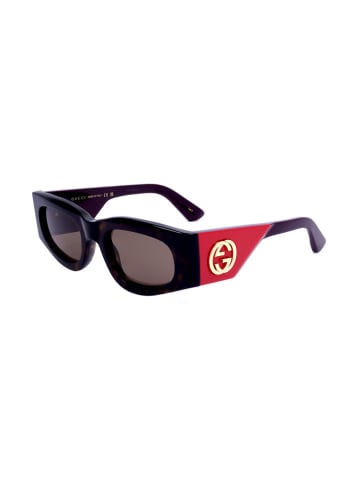Gucci Dameszonnebril bruin/rood