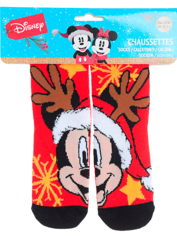 Disney Mickey Mouse Skarpety "Myszka Miki" w kolorze czerwonym
