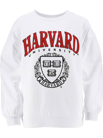 Harvard Sweatshirt "Harvard" in Weiß