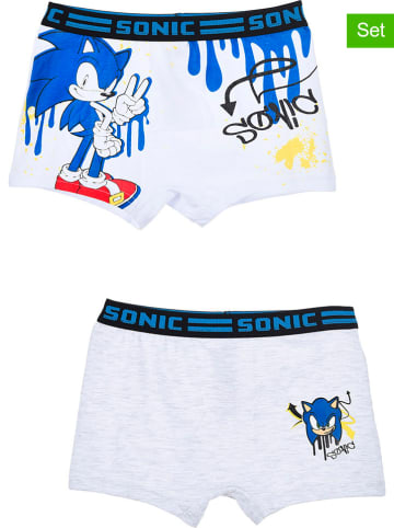 Sonic 2er-Set: Boxershorts "Sonic" in Weiß