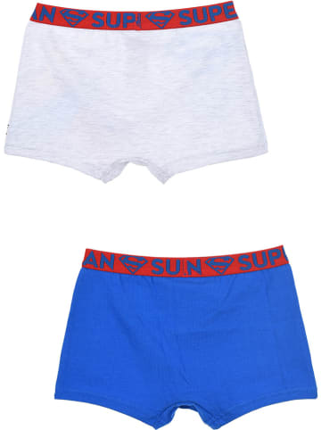Superman 2er-Set: Boxershorts "Superman" in Blau/ Weiß