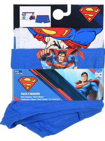 Superman Bokserki (2 pary) "Superman" w kolorze niebiesko-białym