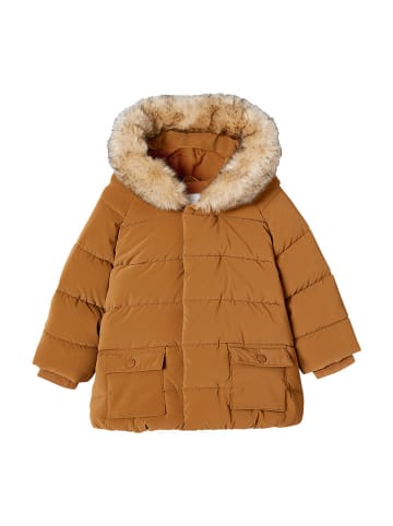 vertbaudet Winterjacke in Hellbraun