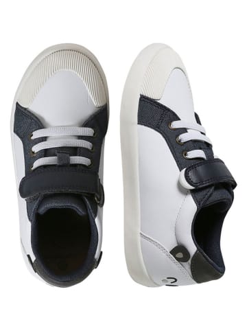 vertbaudet Sneakersy w kolorze biało-granatowym