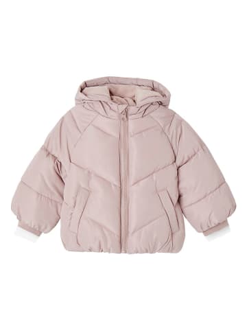 vertbaudet Winterjacke in Rosa/ Weiß