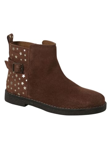 vertbaudet Leren boots lichtbruin