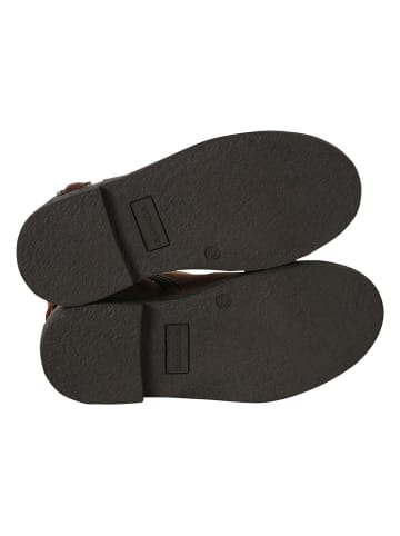 vertbaudet Leder-Boots in Hellbraun