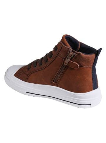 vertbaudet Sneakersy w kolorze jasnobrązowym