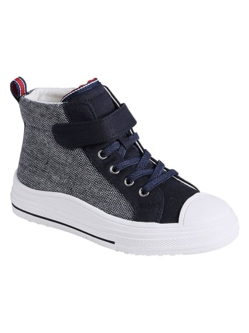 vertbaudet Sneakersy w kolorze granatowo-biało-czerwonym