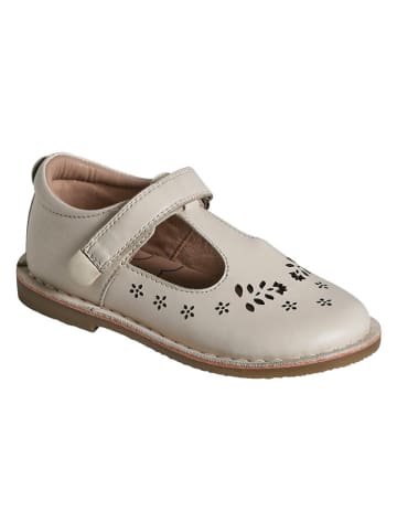 vertbaudet Leren ballerina's beige