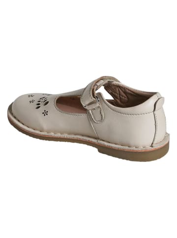 vertbaudet Leder-Ballerinas in Beige