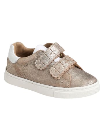 vertbaudet Leder-Sneakers in Gold