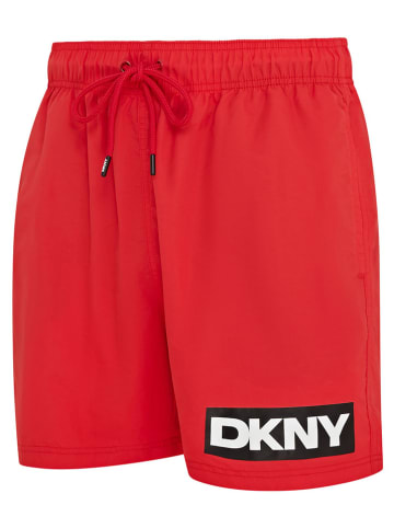 DKNY Szorty kąpielowe w kolorze czerwonym