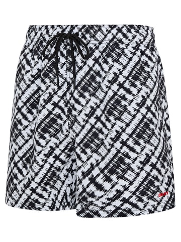 DKNY Szorty kąpielowe w kolorze czarno-białym