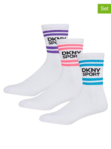 DKNY 3er-Set: Socken in Weiß
