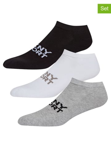 DKNY 3er-Set: Socken in Schwarz/ Weiß/ Grau