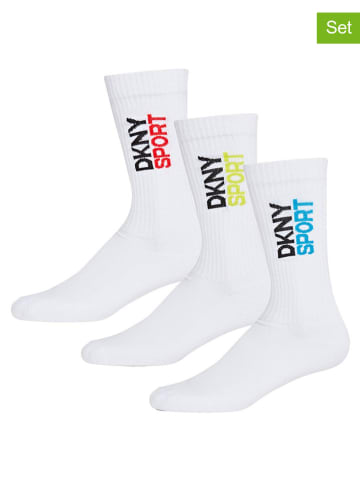 DKNY 3er-Set: Socken in Weiß