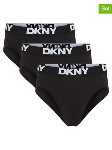 DKNY 3er-Set: Slips in Schwarz