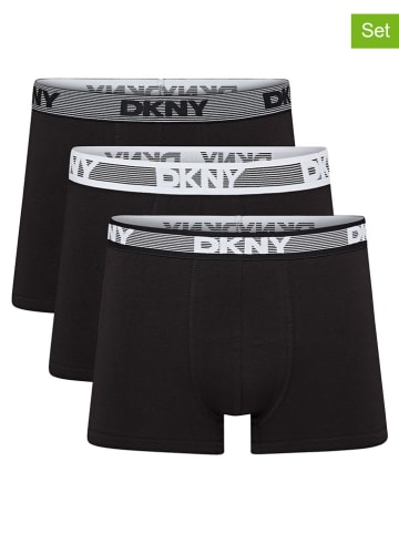 DKNY Bokserki (3 pary) w kolorze czarnym