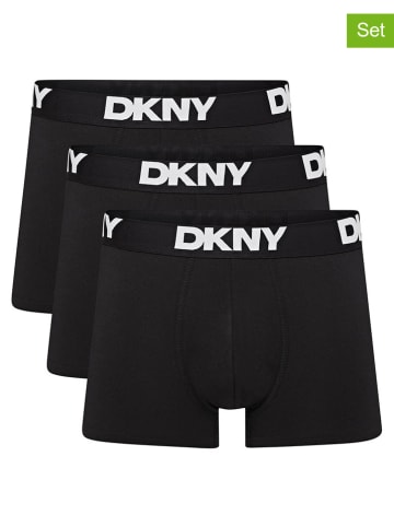 DKNY Bokserki (3 pary) w kolorze czarnym