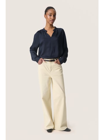 Soaked in Luxury Blouse donkerblauw