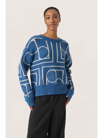 Soaked in Luxury Pullover in Blau