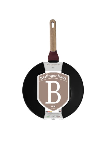 Berlinger Haus Patelnia wok "Leonardo Nordic Collection" w kolorze bordowym - Ø 28 cm
