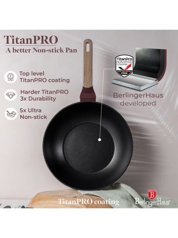 Berlinger Haus Wokpan "Leonardo Nordic Collection" bordeaux - Ø 28 cm