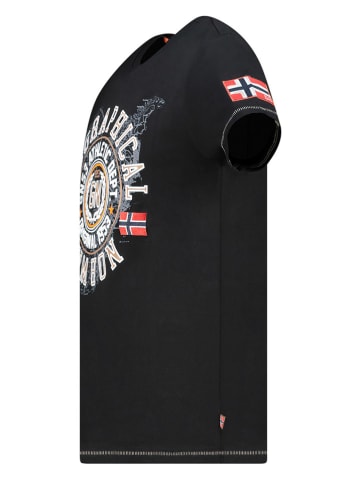 Geographical Norway Koszulka "Jodept" w kolorze czarnym