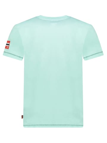 Geographical Norway Koszulka "Jodept" w kolorze turkusowym