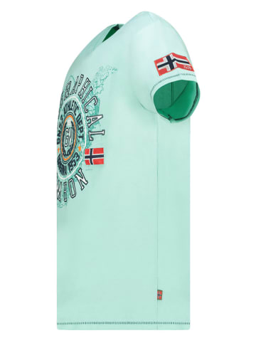 Geographical Norway Koszulka "Jodept" w kolorze turkusowym
