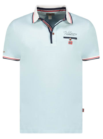 Geographical Norway Poloshirt "Kblended" in Hellblau
